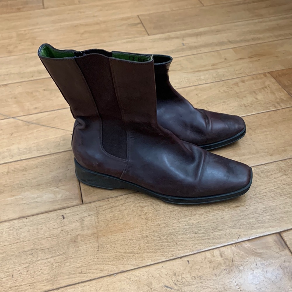 Donald J Pliner Hidee Brown Leather Mid Calf Boot
